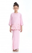 Myrine Kurung Kids in Blush Pink (AS-IS)