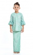 Noelle Kurung Kids in Pistachio Green