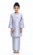 Ophelia Kurung Kids in Dolphin Grey