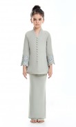 Rhiona Kurung Kids in Ash Grey