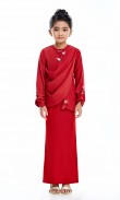 Salome Kurung Kids in Red Wine