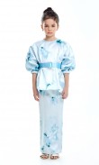 Theodora Kurung Kids in Summer Blue