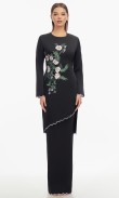 Trista Kurung in Warm Black