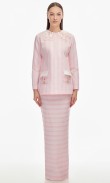 Leylaa Kurung in Pastel Rose