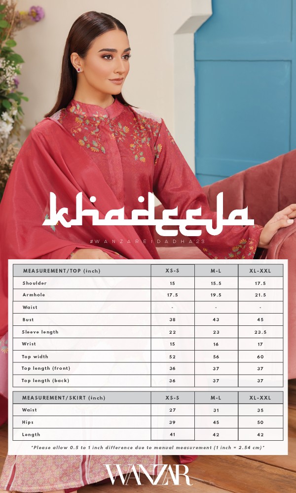 Size Guide – NISHAT UAE